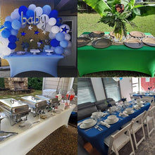 Load image into Gallery viewer, Transform Your Events with 6-Pack Red Spandex Fitted Table Covers for 6ft Tables