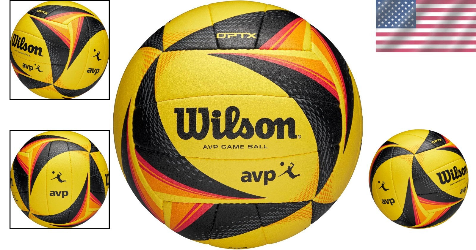 Lightweight AVP Game Volleyball - Official Yellow/Black for Competitive Play