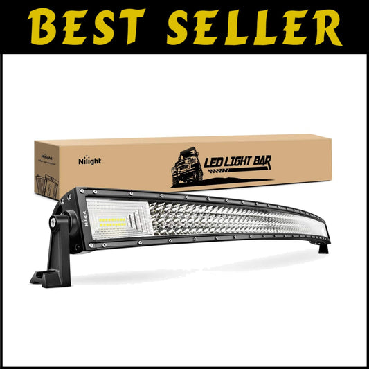 52-Inch LED Light Bar - 783W Triple Row Combo Beam for Off-Road Trucks & Boats