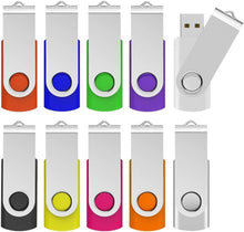 Load image into Gallery viewer, Magnetic-Proof USB 3.0 Flash Drive Pack - 10 Pieces, 32GB Each in Mixed Colors