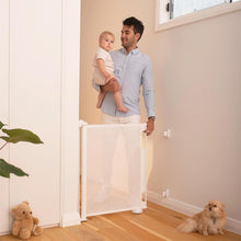 Load image into Gallery viewer, Retractable Baby Gate 33" Tall x 55" Wide - Indoor &amp; Outdoor Safety Solution