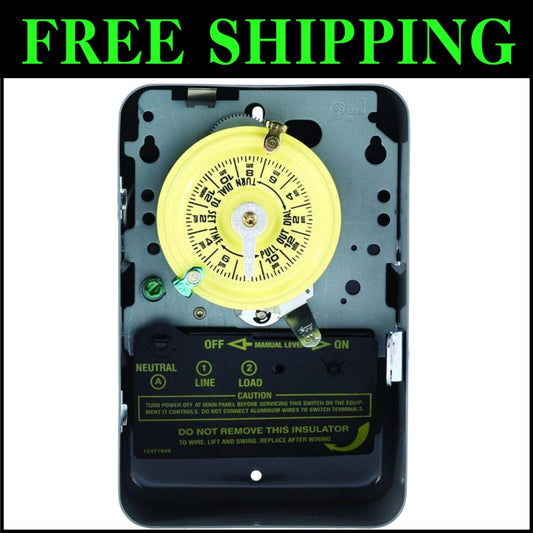 Versatile Time Switch with Manual Override - Perfect for Industrial & Home Use