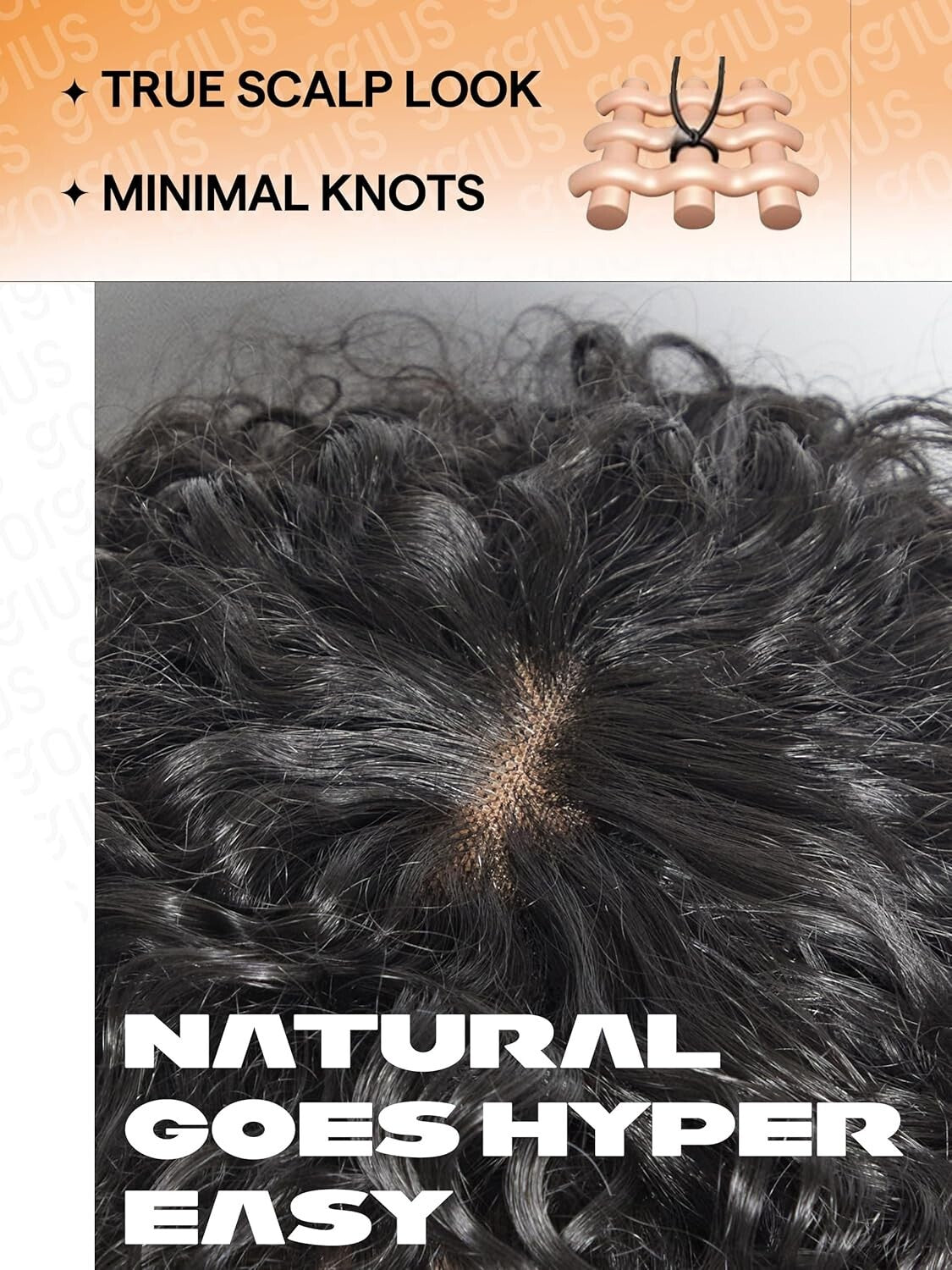 Effortless Style: 20-Inch Glueless Black Curly Wig with Face-Framing Bangs