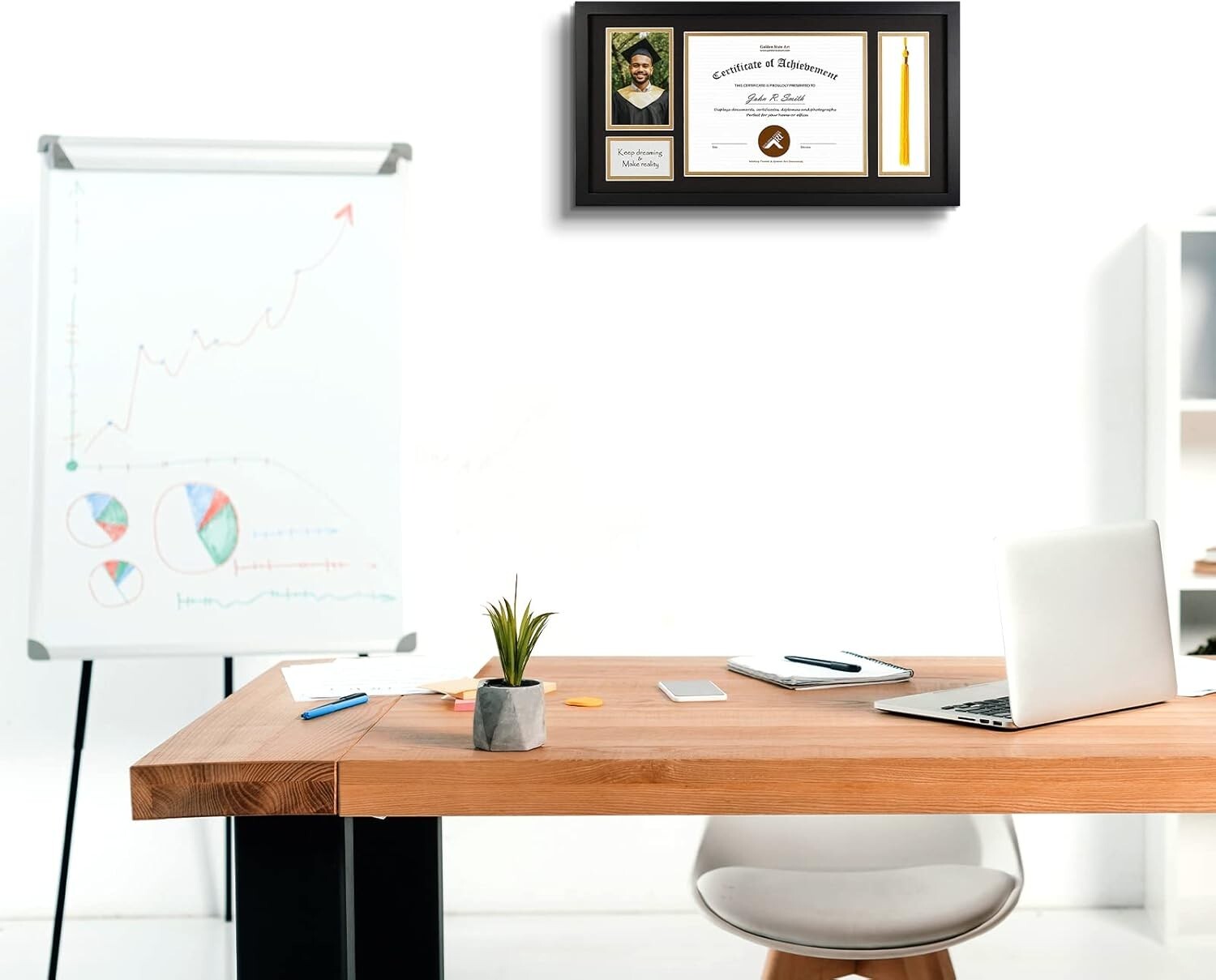 11x22 Premium Graduation Frame with Dual Openings - Photo & Keepsake Holder