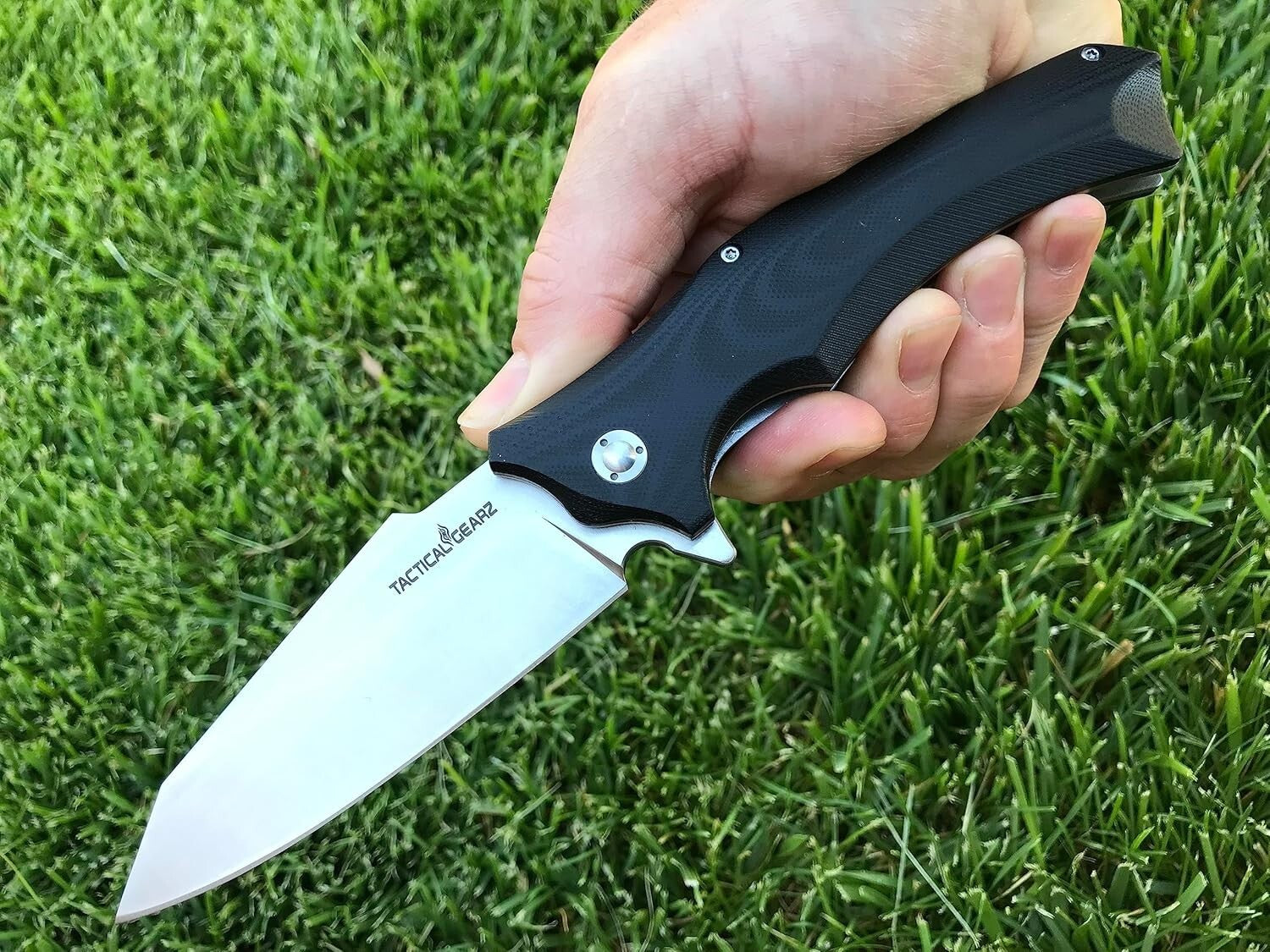 High-Performance G10 Folding Knife - Reliable 9Cr18MoV Blade & Clip Sheath