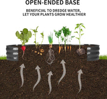Load image into Gallery viewer, Ventilated Galvanized Garden Bed Kit - Stylish Grey Planter for Healthy Growth