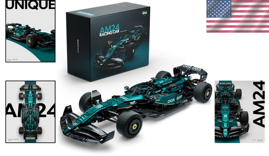 Authentic F1 Car Building Kit - 2351PCS 1:8 Scale Model, Perfect Display Piece