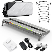 Load image into Gallery viewer, Compact Aluminum Guitar Pedal Board with Built-in Power Supply and Carry Bag