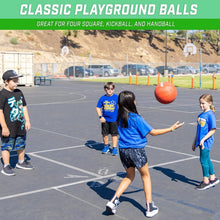 Load image into Gallery viewer, Kids 10'' Classic Playground Ball Set - 6 Colorful Balls with Pump &amp; Bag