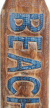 Load image into Gallery viewer, Nautical Wood Paddle Wall Decor - Rustic Beach House Sign with Blue Accents