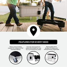 Load image into Gallery viewer, 125 Quart Insulated Hard Shell Ice Chest Cooler with Bottle Opener - Party Bar