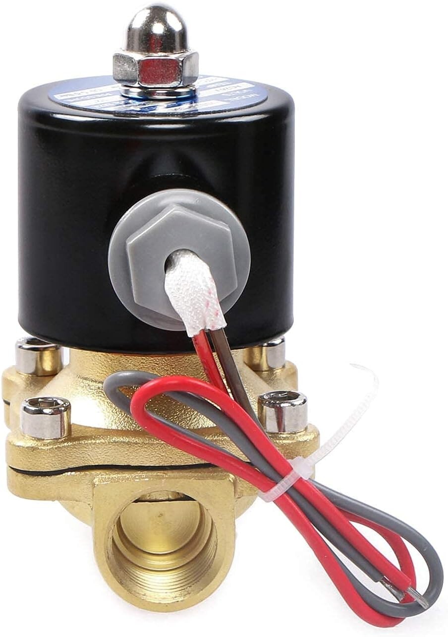 Durable 1/2" Brass Electric Solenoid Valve - Instant Open/Close Action 24VAC