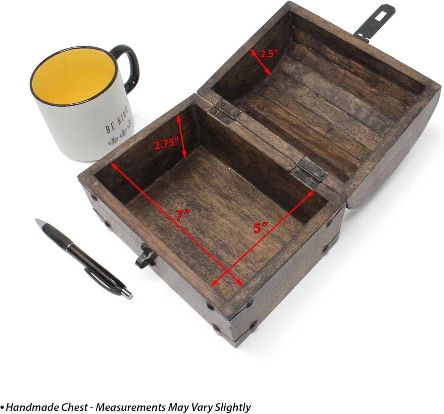 Decorative Pirate Chest with Skeleton Key - Ideal for Imaginative Play & Storage