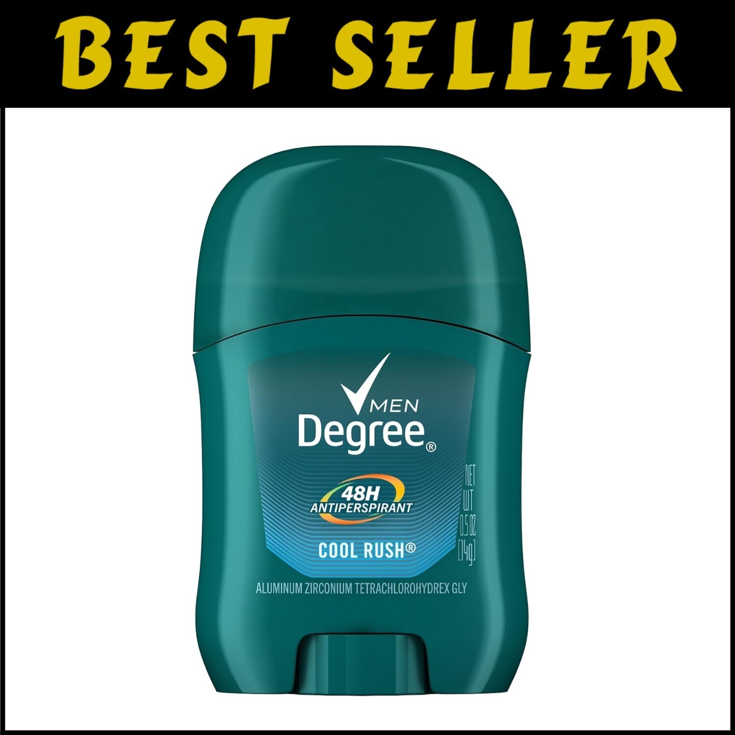 Cool Rush Men's Deodorant Stick - 24-Hour Protection, 0.5 Oz Pack of 36