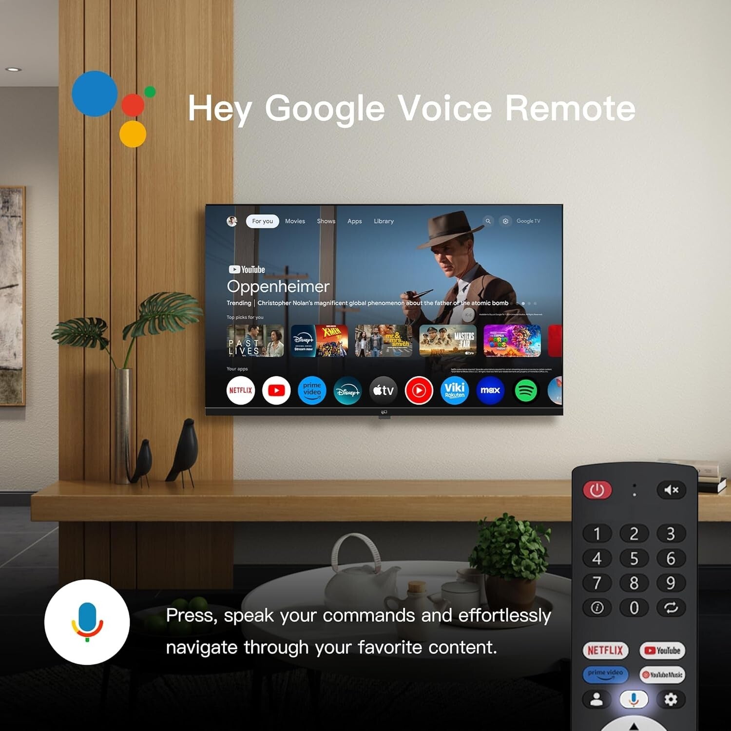 Elegantly Compact 40-Inch Smart TV with 1080p HDR & Google Assistant Integration