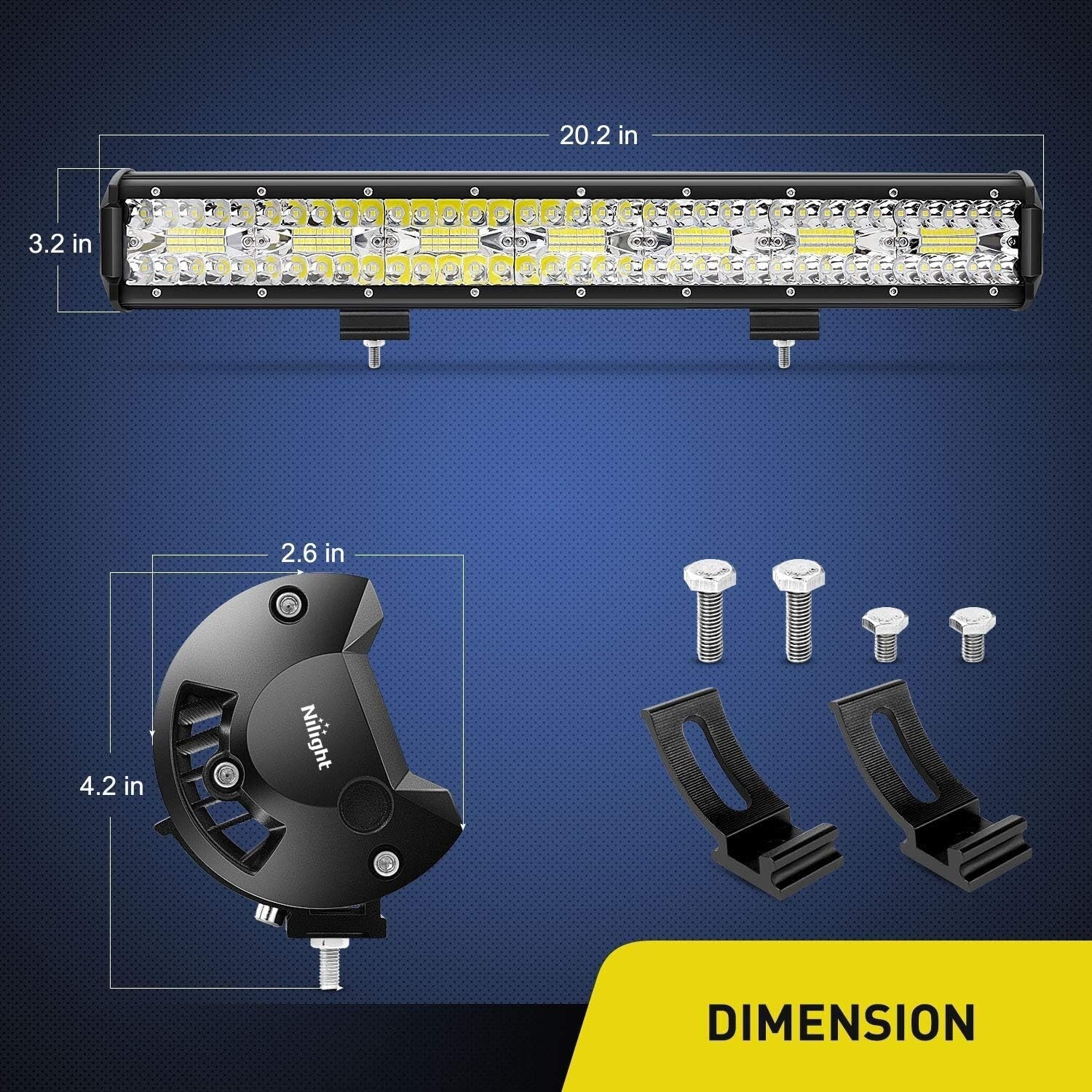 Bright 42000LM LED Light Bar with Durable Aluminum Build and 2-Year Warranty