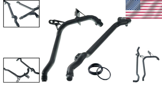 Premium Engine Inlet & Coolant Pipe Pair with O-Rings for BMW 320i/330i Series