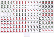 Load image into Gallery viewer, X-Large Chinese Mahjong Set with Travel Case &amp; XL Melamine Tiles for Easy Play