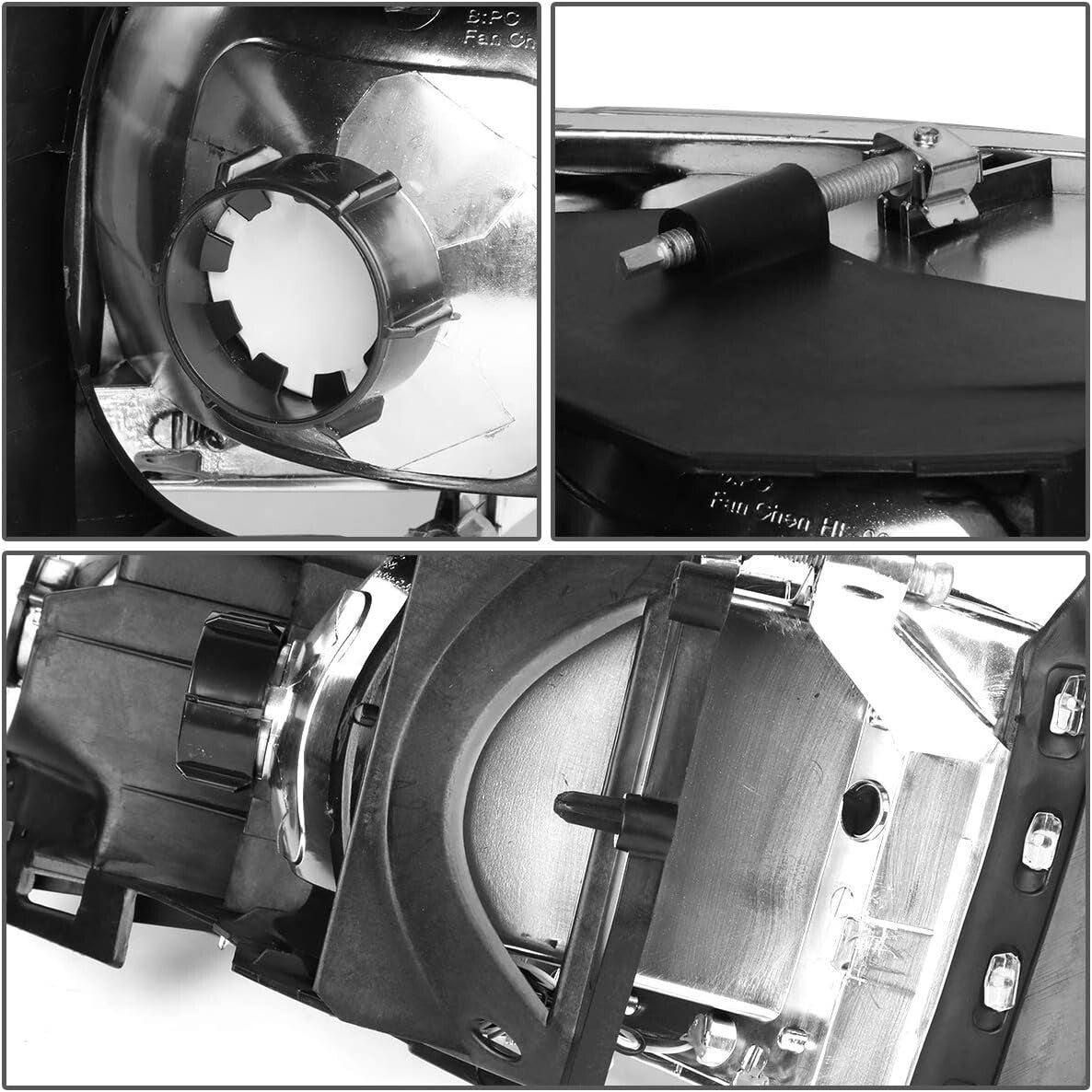 Clear Lens Chrome Amber LED Headlights - Perfect for 94-01 Ram 1500 & 2500