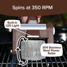 Load image into Gallery viewer, Giddy Up Cordless &amp; Rechargeable Grill Cleaner – Stainless Steel Power Brush