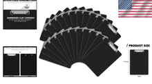 Load image into Gallery viewer, Versatile 25 Pack Black Clipboards, Letter Size 12.5x9, Low-Profile Clip Design