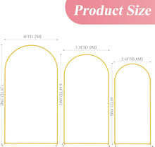 Load image into Gallery viewer, Sturdy Gold Metal Arch Stands for Weddings, Parties &amp; Graduations - 3 Sizes
