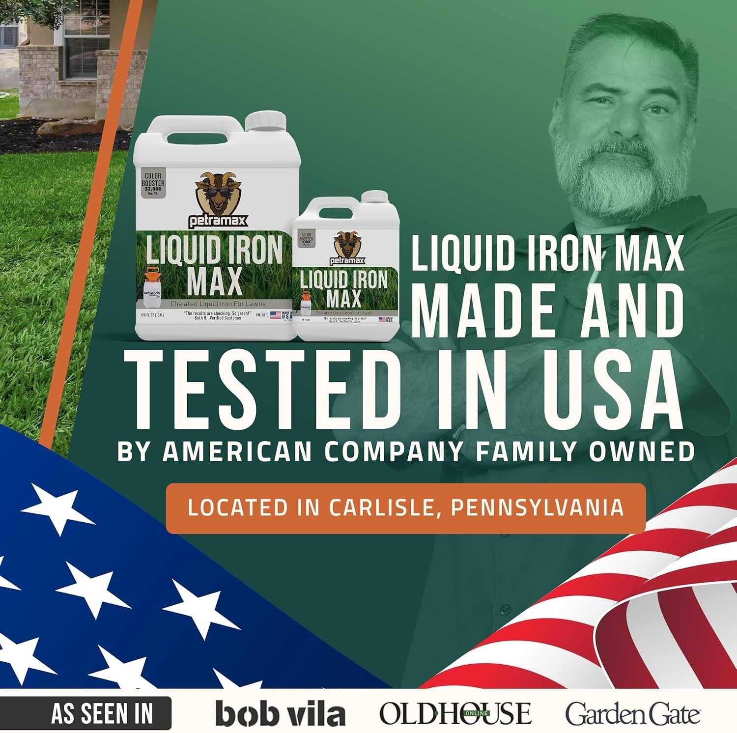 Chelated Liquid Iron for Vibrant Green Lawns & Plants - 1 Gallon Concentrate