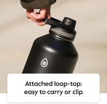 Load image into Gallery viewer, 2 Pack 40oz Stainless Steel Insulated Water Bottles - Cold 24 Hours, Leak-proof