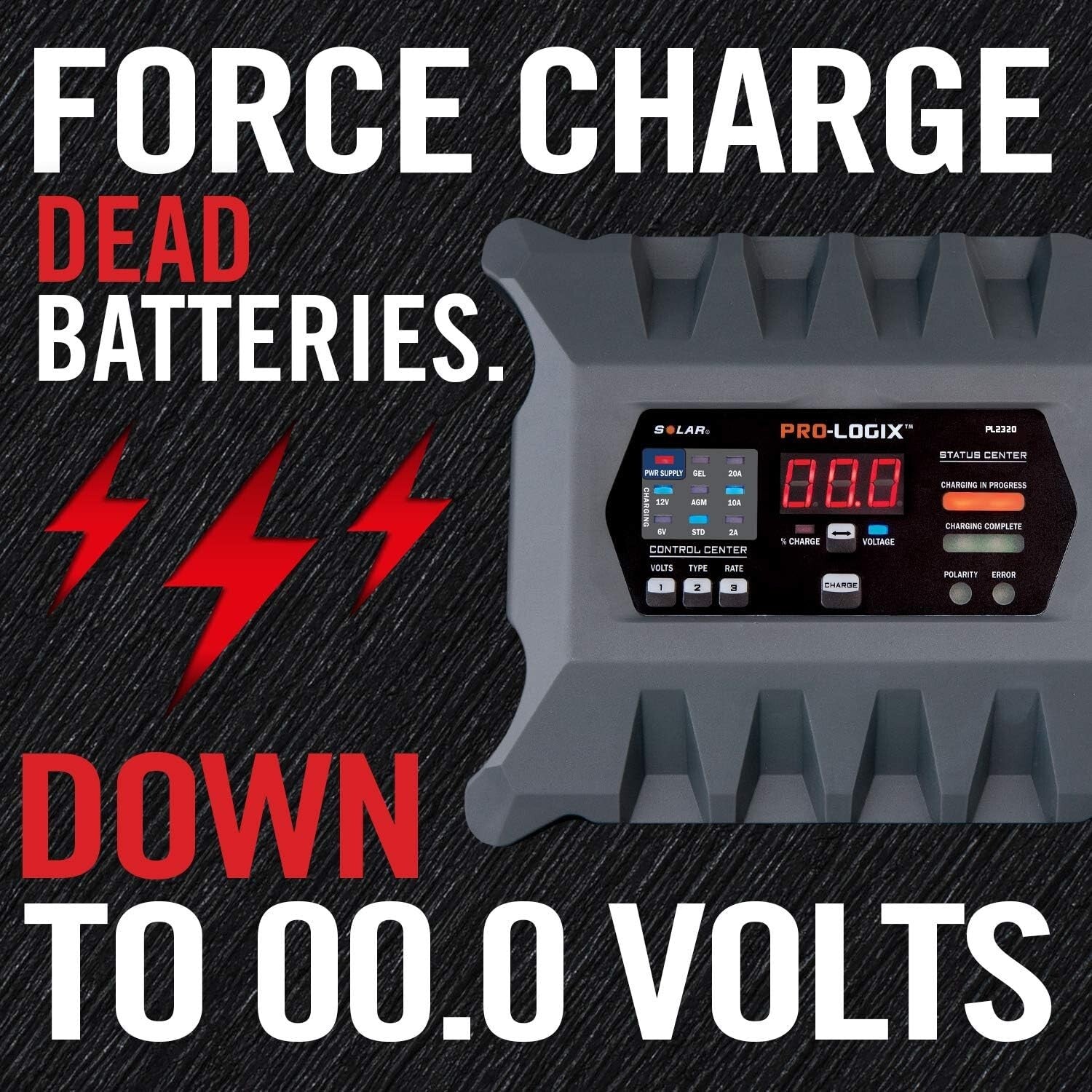 Lightweight Smart 20-Amp Battery Charger – Perfect for 6V/12V Charging Needs