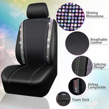 Load image into Gallery viewer, Universal Fit 12-Pc Bling Seat Covers &amp; Steering Wheel Set - Gift-Worthy Designs