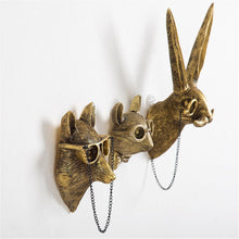 Load image into Gallery viewer, Charming Faux Deer and Animal Head Wall Decor – Elegant Gift Option, Set of 5