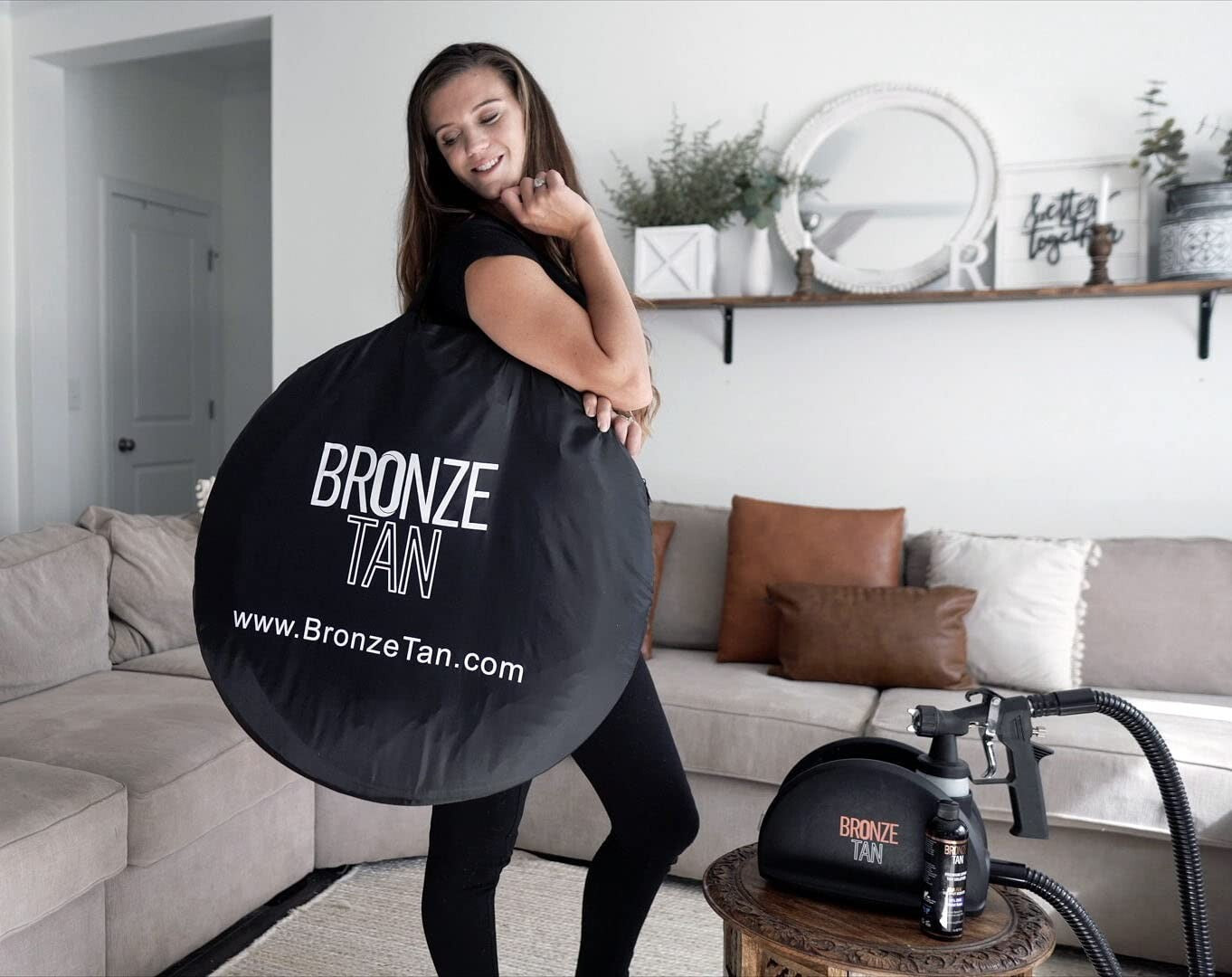 Professional Pop-Up Tan Tent for Effortless Spray Tan Sessions - Includes Case