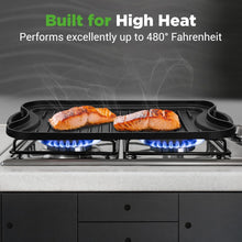 Load image into Gallery viewer, Oven Safe Cast Iron Griddle with Reversible Sides - Ideal for Grilling &amp; Cooking