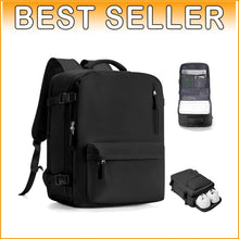 Load image into Gallery viewer, Multi-Compartment Waterproof Laptop Backpack for Comfort &amp; Style - 18x14x8 in