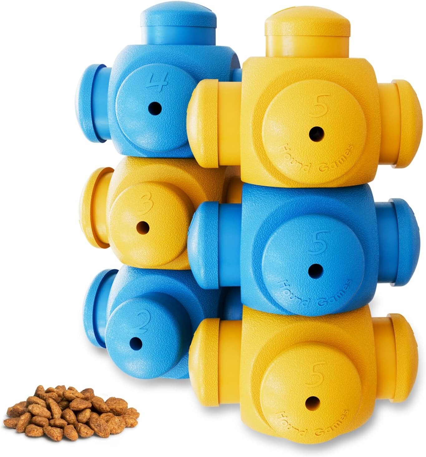 6-Piece Advanced Puzzle Treat Games for Busy Dogs - Brain-Stimulating Fun