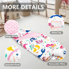 Load image into Gallery viewer, Cozy Machine Washable Nap Mat for Kids - Mermaid, Ideal for Preschool &amp; Travel