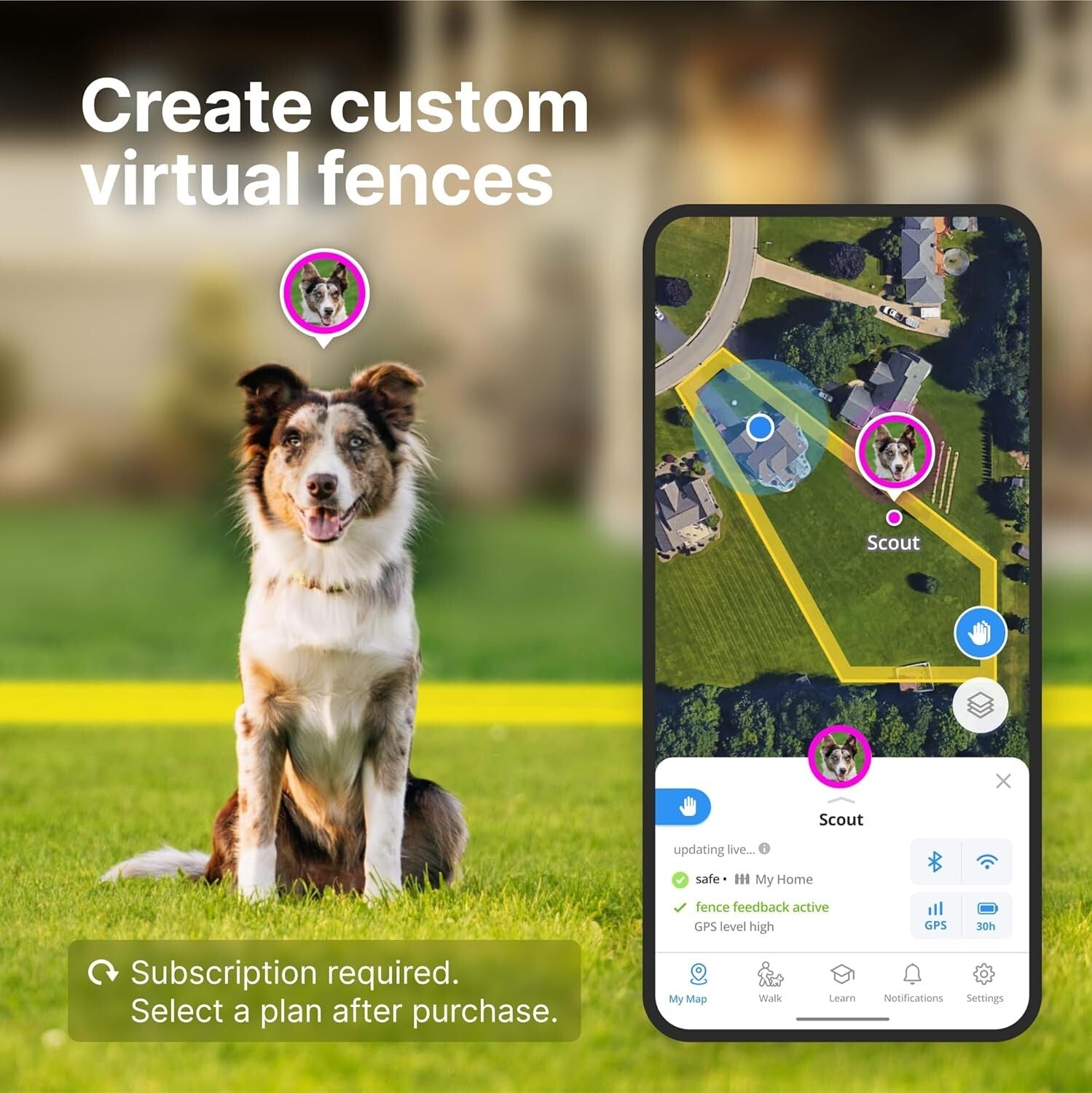 All-New GPS Wireless Dog Fence Collar - Waterproof, Long Battery Life, One Size
