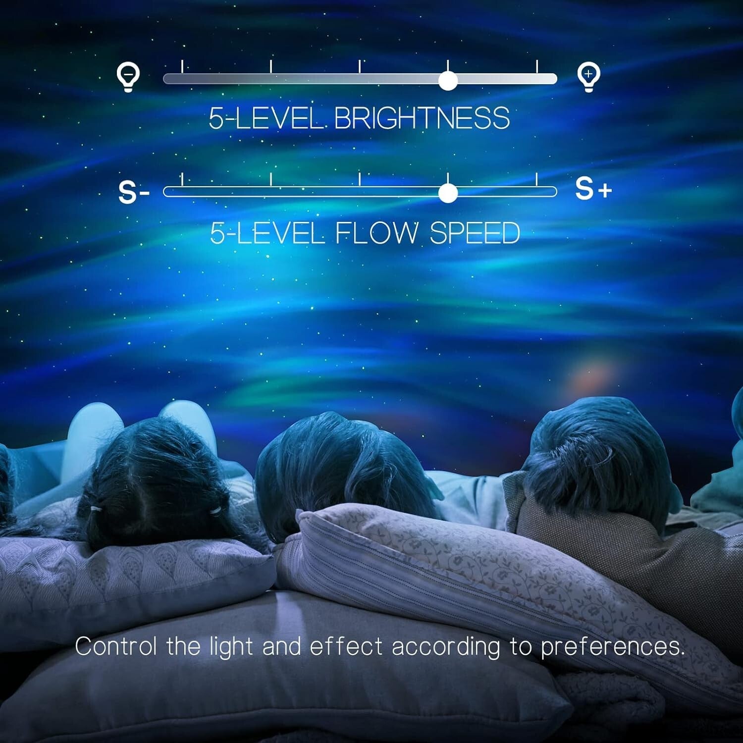33 Light Effects Galaxy Projector - Bluetooth Night Light & Soothing Sounds