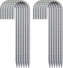 Load image into Gallery viewer, Versatile Heavy Duty 12" Rebar Stakes - Easy to Use for Secure Ground Anchoring