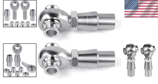 Versatile 3/4" Right & Left Hand Thread Heim Joint Kit with Jam Nuts & Adapters