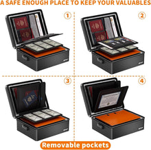 Load image into Gallery viewer, Heat Insulated Portable Document Safe - Fireproof- Water Resistant Lock Box
