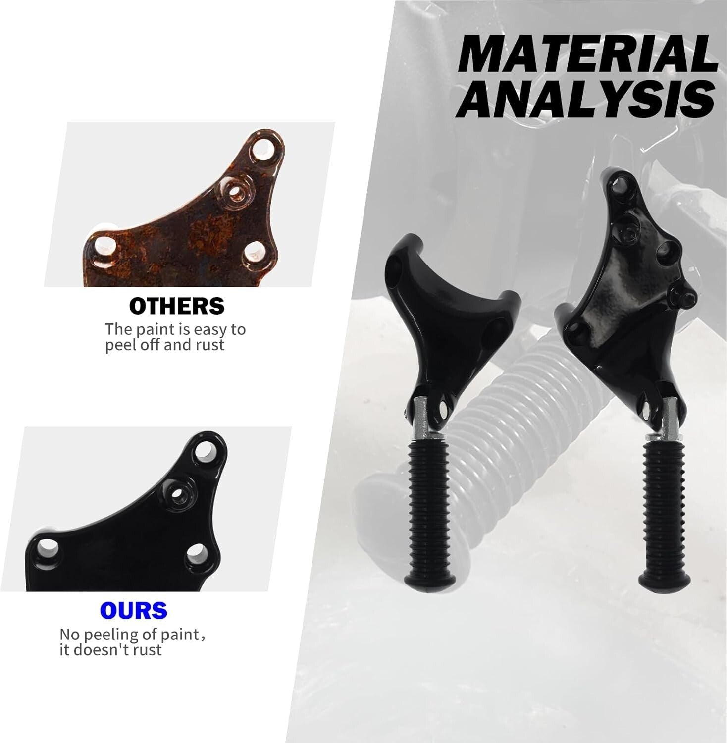 Skidproof Rear Foot Pegs for Harley XL883 XL1200 - Durable & Comfortable Design