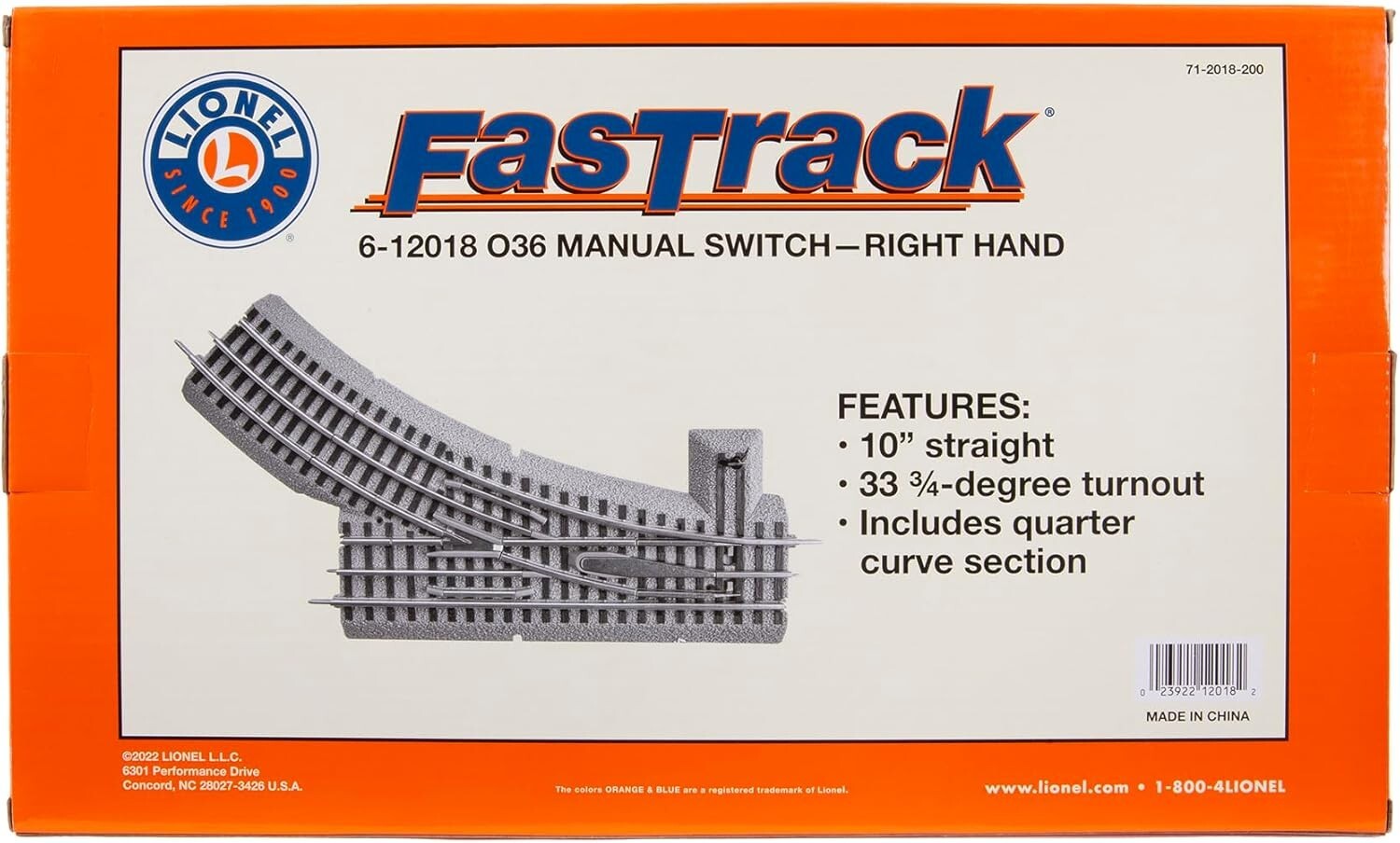 Easy Assembly FasTrack 036 Right-Hand Switch - Enhance Your Train Track Setup