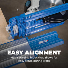 Load image into Gallery viewer, Versatile Track Saw Guide with 26.5" Aluminum Tracks - Ideal for Woodworking