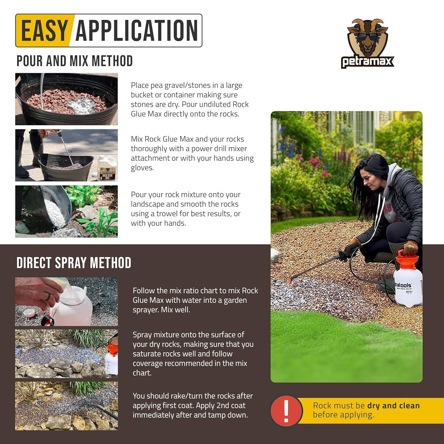 Concentrated Sticky Mulch Glue Bundle - Pump Sprayer for Landscape Adhesion