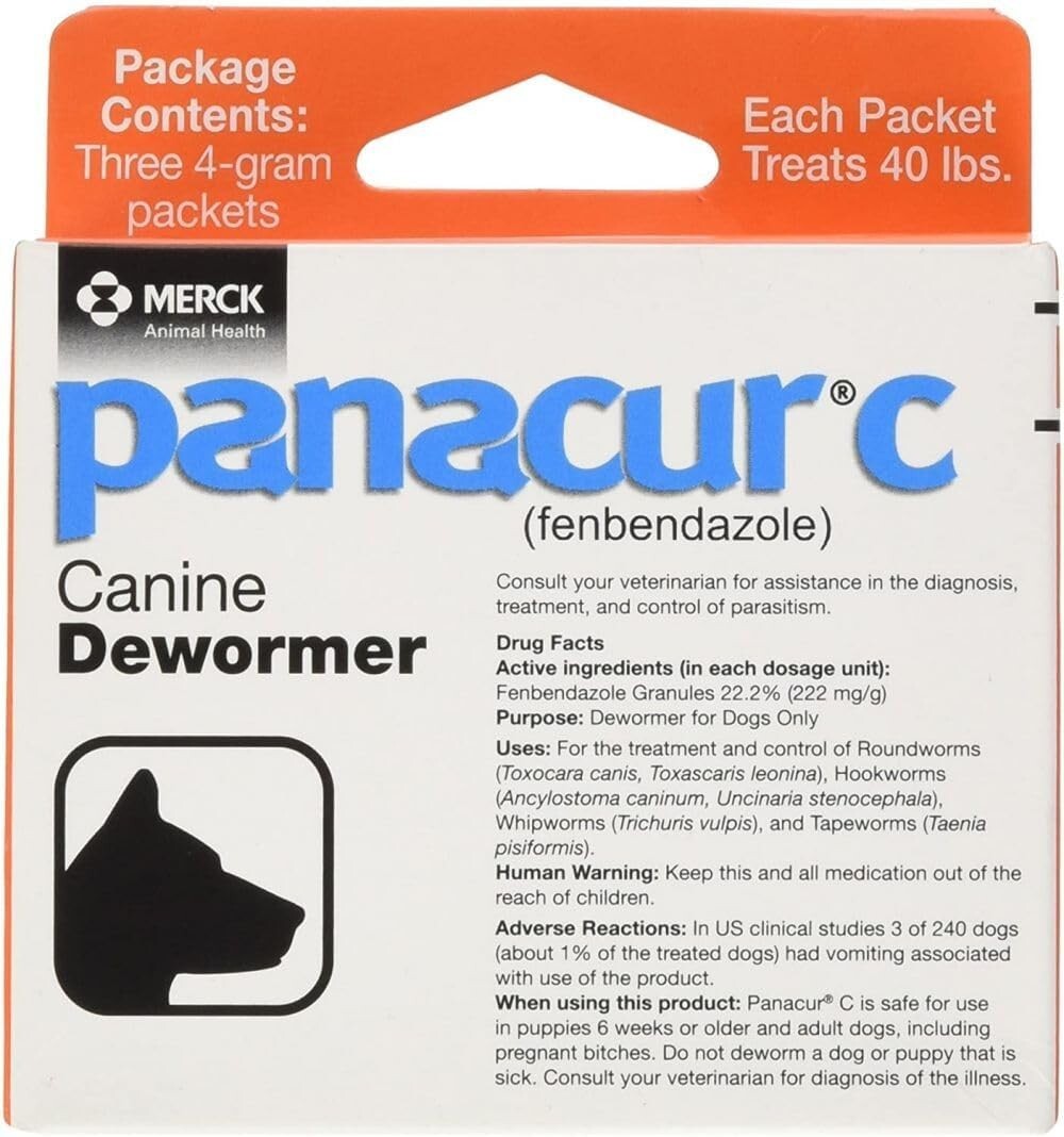 Comprehensive Canine Parasite Control – 4-Pack Panacur C Dewormer for Dogs