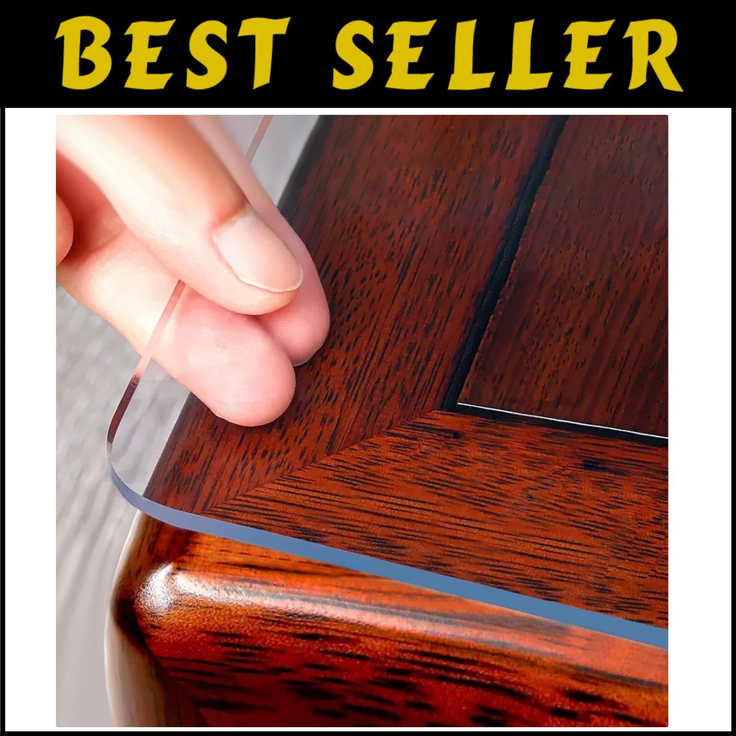 Clear Table Cover Protector 60x108 inches - 2mm Thick & Waterproof Excellence