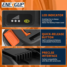 Load image into Gallery viewer, Worx 20V Battery &amp; Charger Combo - 2-Pack with 3.5Ah Capacity for Ultimate Power