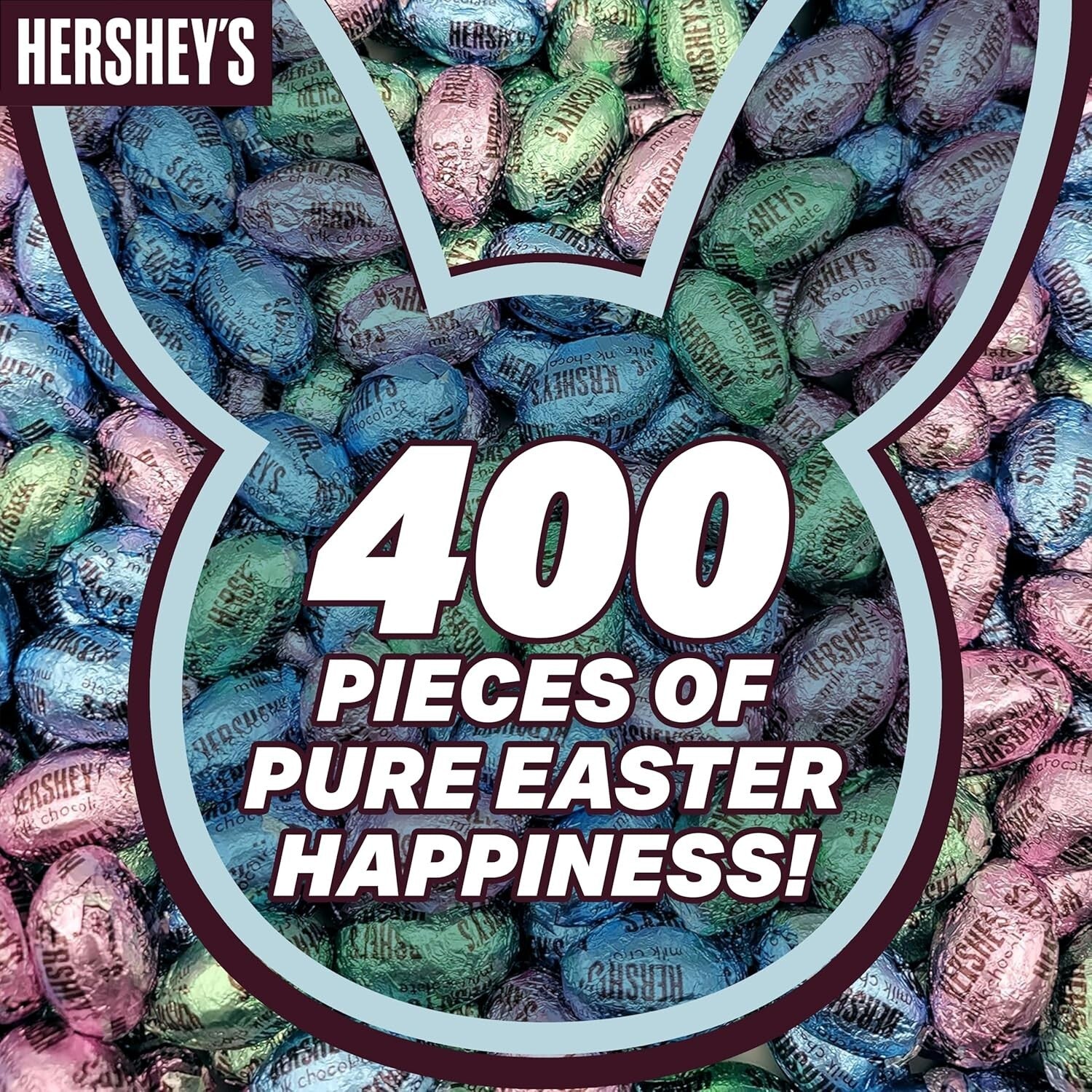 Easter Milk Chocolate Eggs in Pastel Foil - Perfect for Parties, 400 Chocolates