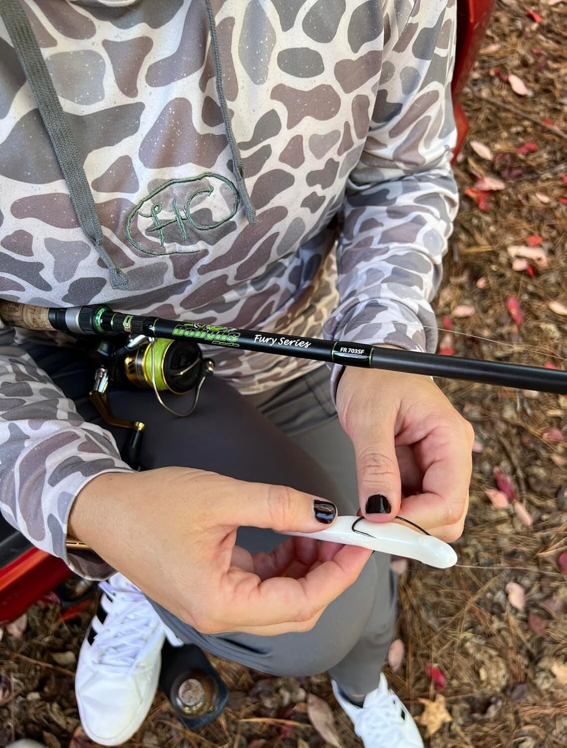 Versatile Fury Series Fishing Rod: Heavy Action for Frogs & Swimbaits, 7'3"